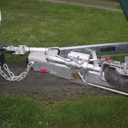 Van coupled to Landcruiser