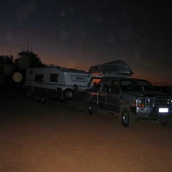 bush camp somewhere heading north