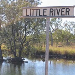 lovely camp spot Little River near Cape Crawford 