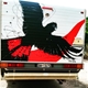 Rear of van