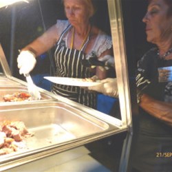 Sue & Stella Serving Spit Roast