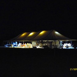 Marquee All Aglow - Our Spit Roast Night