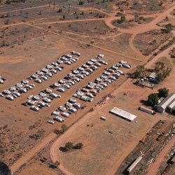 Aerial View of Muster Site