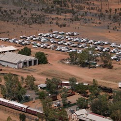 Aerial View of Muster Site