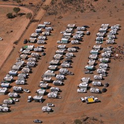 Aerial View of Muster Site