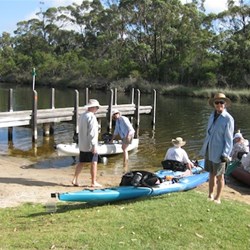 Getting ready for a paddle