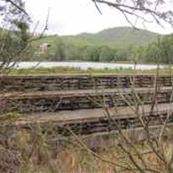 Timber dam wall near Herberton