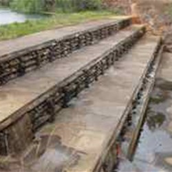 Timber dam wall near Herberton