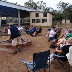 Crowd around the firepit getting smaller