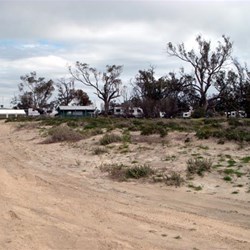 Lookingh at camp area from lake