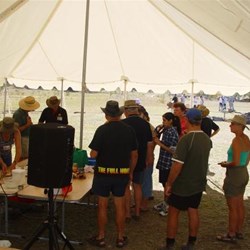 Preparing for the camp oven cook off