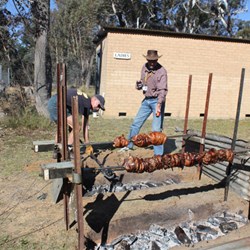 Spit Roast Chef Extraordinaire Peter