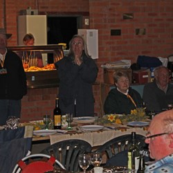 President Pam Speaks at the Spit Roast Dinner