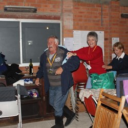 Norty Leads the Conga Line