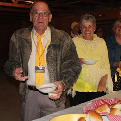 Ken, Sandra, Denise & Jenny Collect Their Dinner