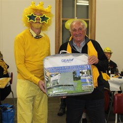 Peter Presents Rob with the CGear Angled Infill End Drop Won at Auction