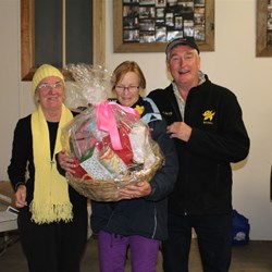 Sue Wins the Ladies Pamper Pack Raffle