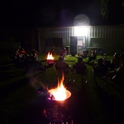 Before the campfire circle got really large