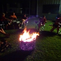 Fire bilong Harry gets under way