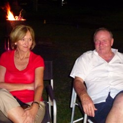 Patty and Steve (Robbo) relaxing