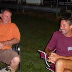 Bob (Track n on) and Lance (Sunseekers) sharing a joke