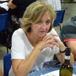 Patty (Robbo) giving thanks for the Catered Meal