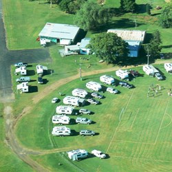 BOG spelt out in human form on the Kalbar Showgrounds oval