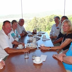 Breakfast up the hiil