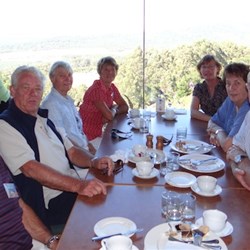 Breakfast up the hill