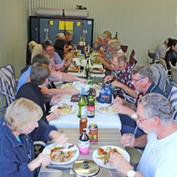 the big dinner despite the rain