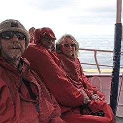 peter rob & di on the boat trip