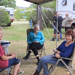 Catching up for a chat were Diane, Rosalie & Wendy S.