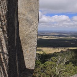 One of the fabulous views from up here.