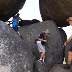 Judy & Bev on the way down.