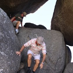 Rex & George's turn for getting down.