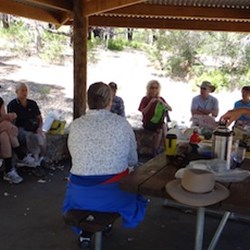A well earned lunch break after getting back.