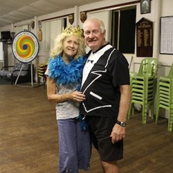 Diane & Trevor looking very elegant.