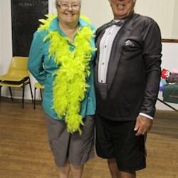 Peter & Rosalie looking very cheery.