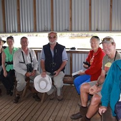 Out at the bird hide.