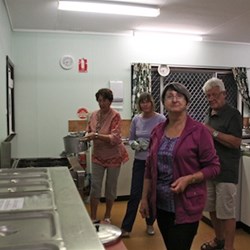 Cooks in the kitchen