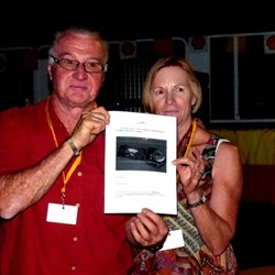 Sue & Raffle Winner, Russell