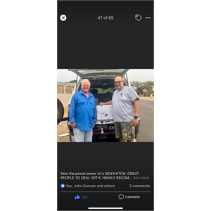 Richard with his new GEN-Y Hitch and BOG Sponsor Chris