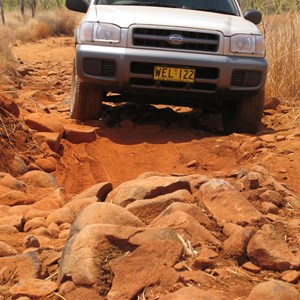 4WD over boulders in 2005. Since 2010 walk it.