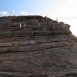 Sanstone layers on northern side