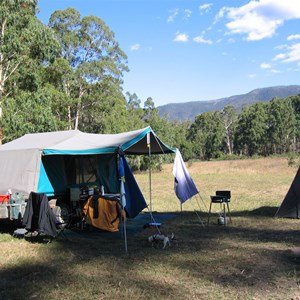 Campsites along Wonnangatta River