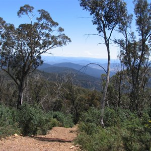 Steep track on western side