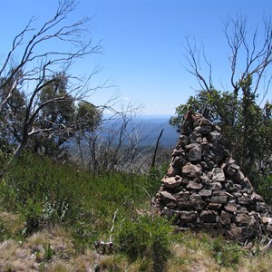 Border cairn  beside track