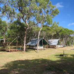 Beachfront cabins