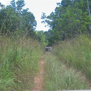 Track to radar tower