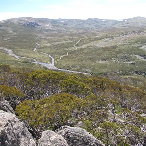 Main range track crossing Snowy River